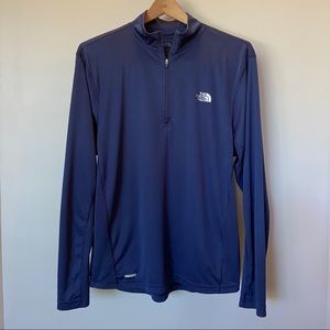 The North Face Men's Navy Lightweight 1/4 zip